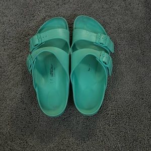 Teal Birkenstock Sandals
